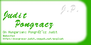 judit pongracz business card